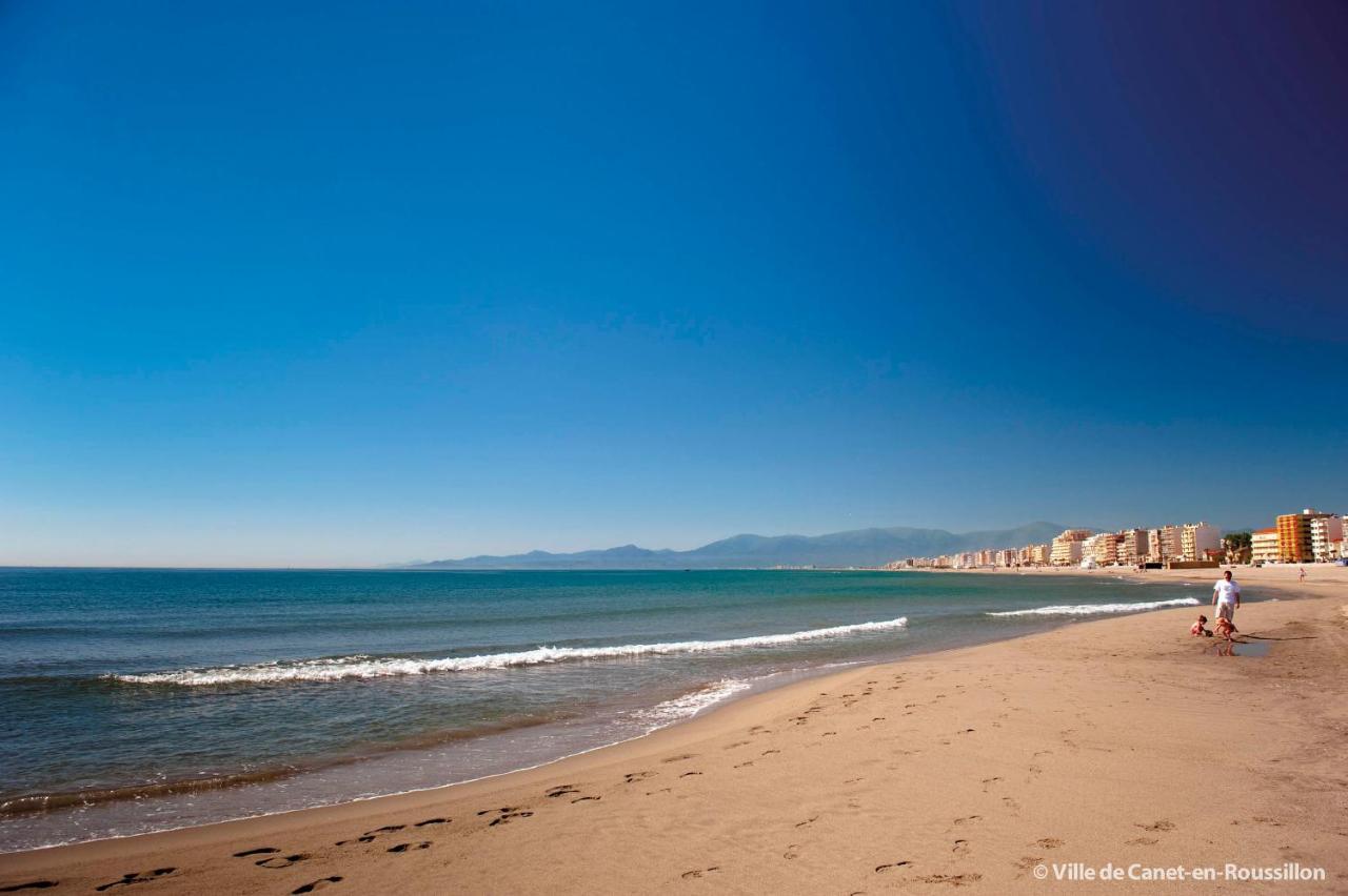 CALYSPO Super appart à 100m de la mer parking gratuit Canet Exterior foto